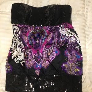 Silk Bebe strapless tank top